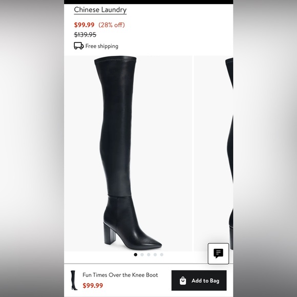 Chinese Laundry over the knee boot. - Picture 2 of 11
